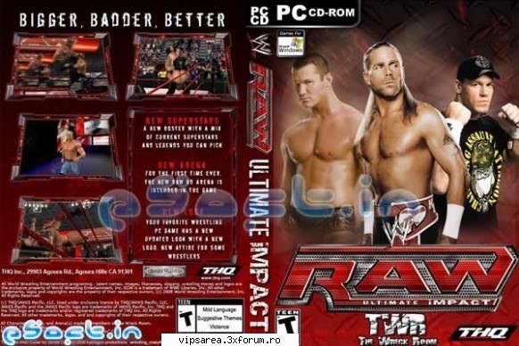 wwe raw - ulltimate impact  jocurile mele pack